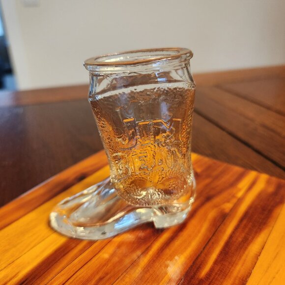 Jim Beam Boot Shot Glass DISCOUNTED SHIPPING - Picture 6 of 7